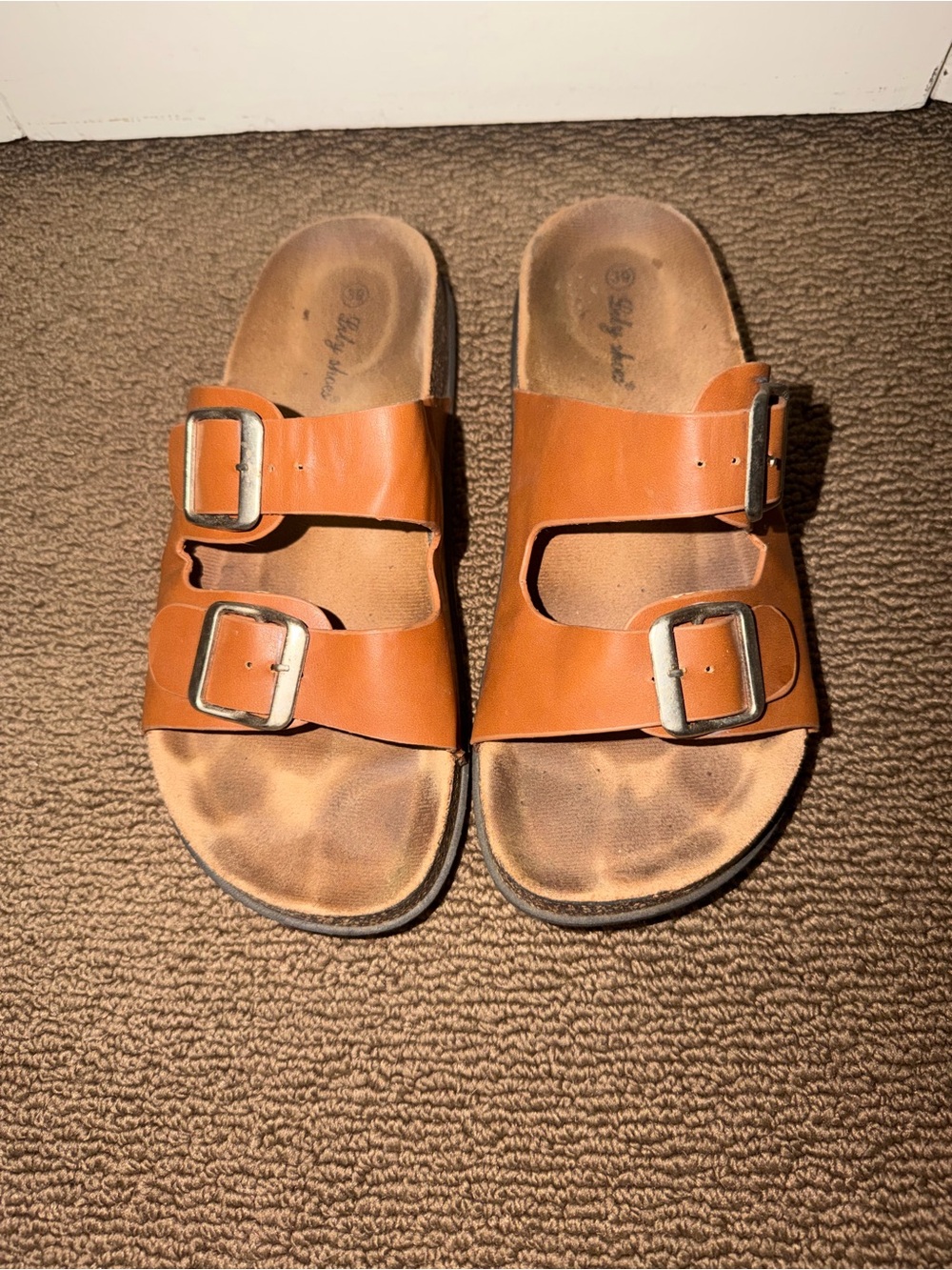 Women's Double-Buckle Slide Sandals